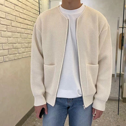 Herren Strickjacke Modern Slim Fit