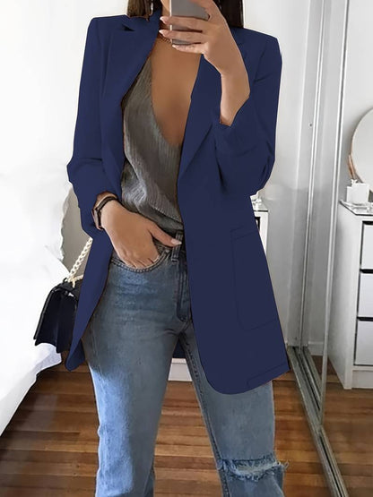 Elegant Women's Blazer Long Sleeve Style
