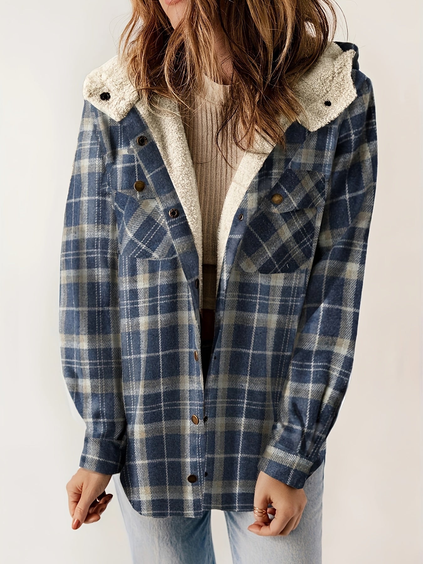 Soft winter jacket velvet lining hood
