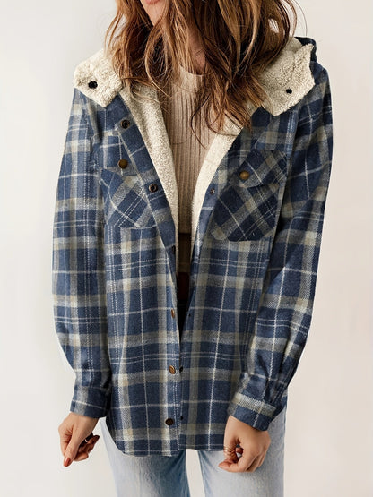 Soft winter jacket velvet lining hood
