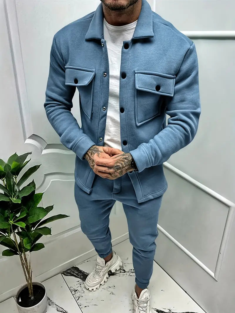 Men's 2-piece Leather Jacket Lacing