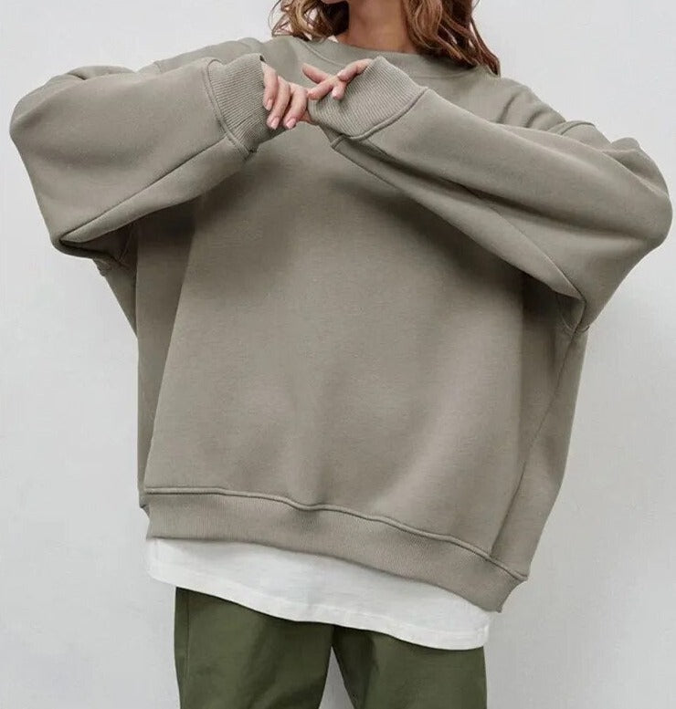 Große Strickpullis für Frauen Oversized Stil - IdealeKleiden