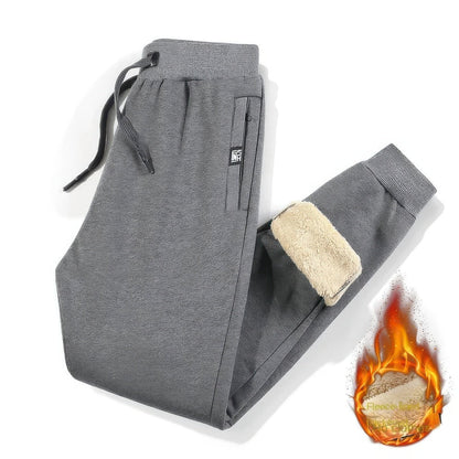 Soft Jogging Pants Fleece Lining Warm and Comfortable