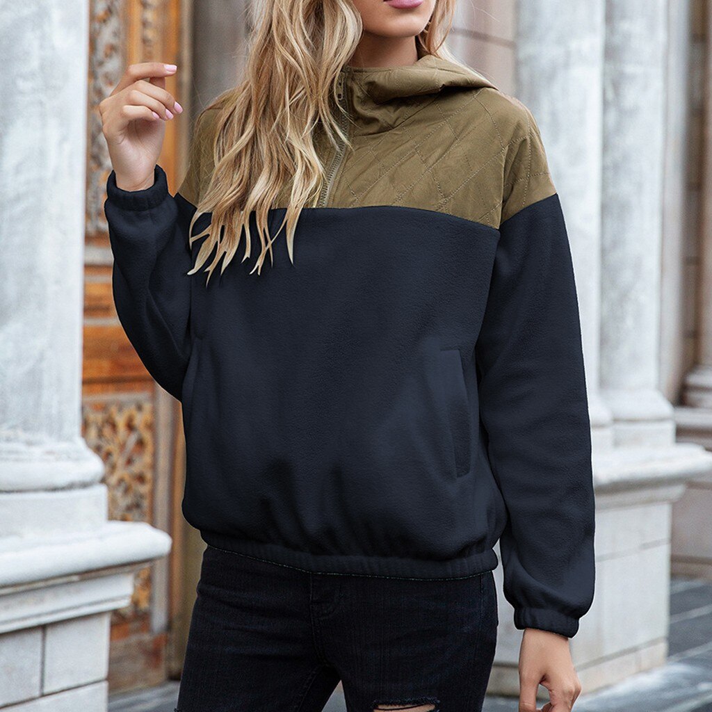 Cozy Women's Hoodie with Fleece and Pockets