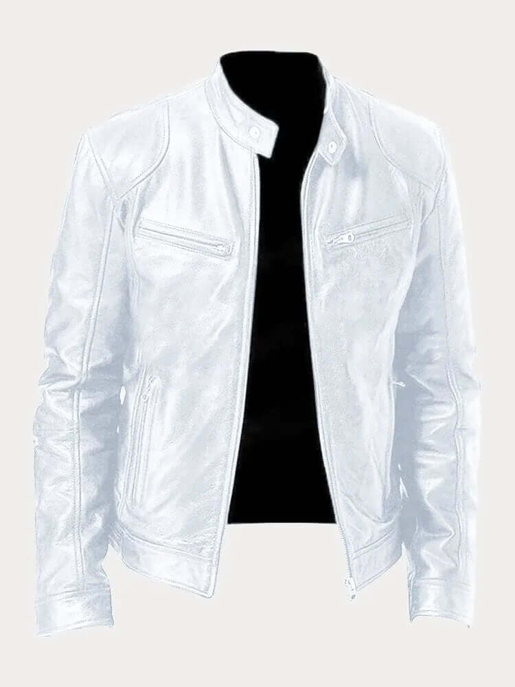 Men's Elegant Black Leather Jacket