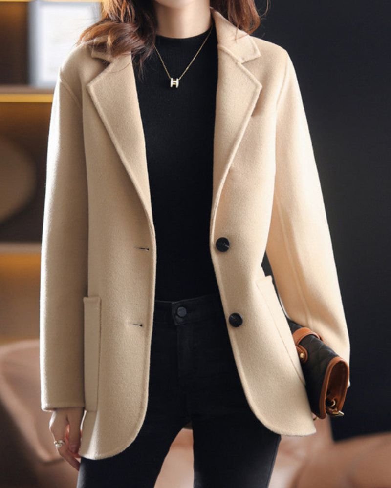 Stylish Women's Coat Elegant Length
