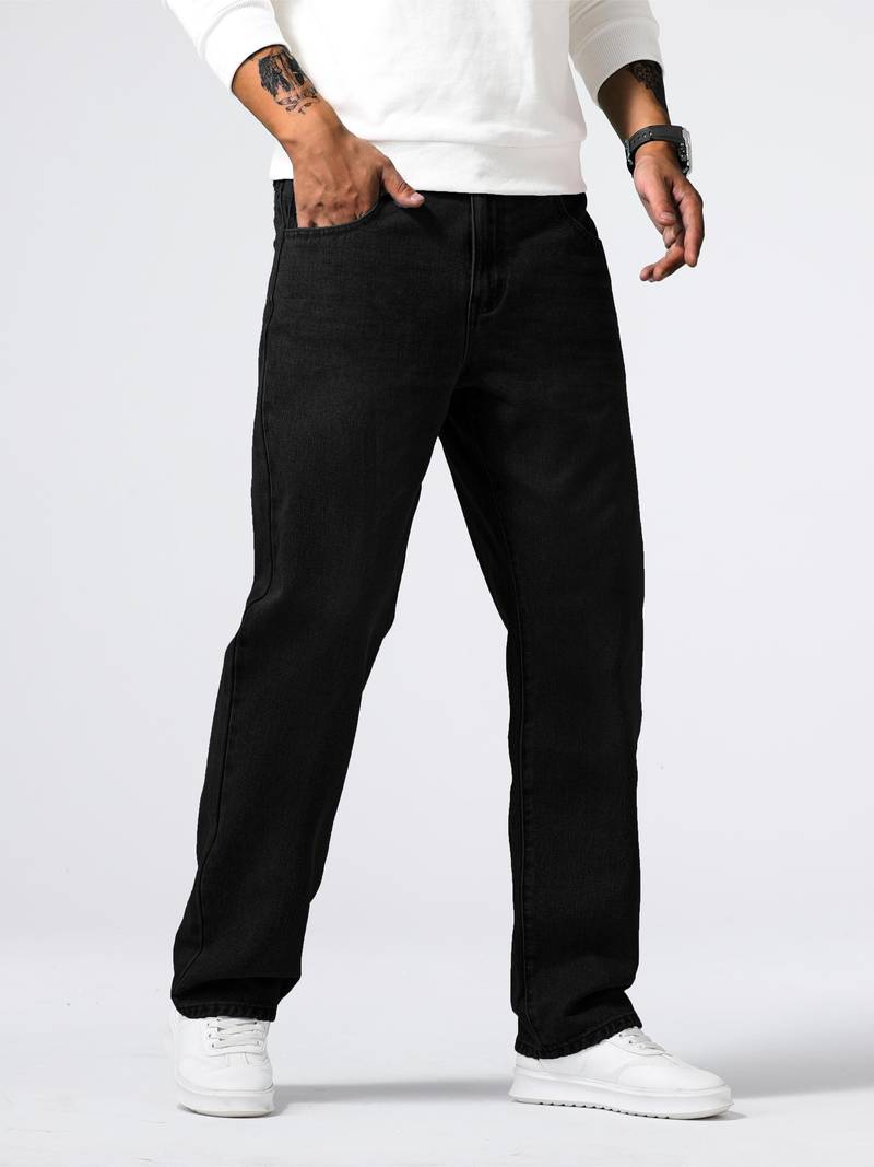 Men's Straight Leg Casual Jeans