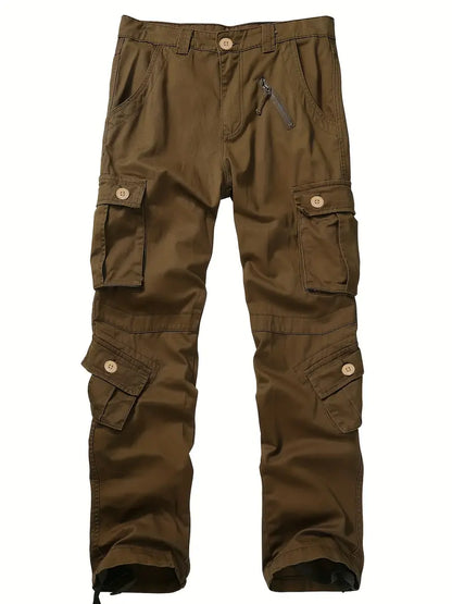 Men's Casual Cargo Trousers Comfortable Leisure