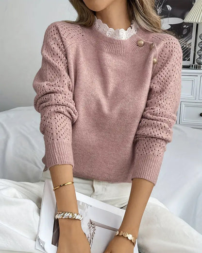 Elegant Women's Dress Ruffle Neckline