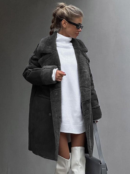 Women's Elegant Lapel Winter Coat