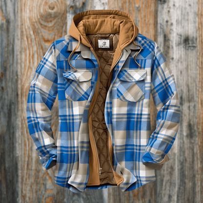 Men's Plaid Jacket Spring Autumn Cut
