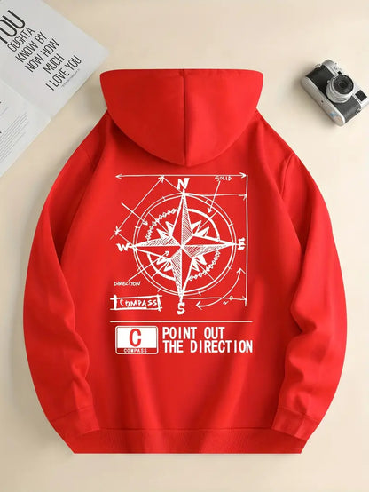 Men's Hoodie Sporty Print