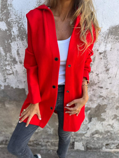 Comfortable hooded jacket Relaxed fit