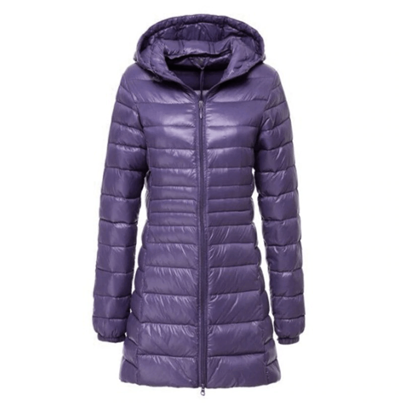 Long Women's Down Jacket Warm & Stylish
