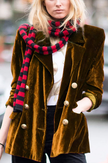 Elegant Women's Dress Velvet Blazer Party Outfit