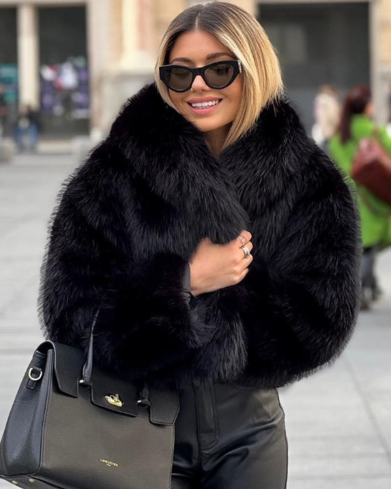 Soft Faux Fur Jacket Women's Winter