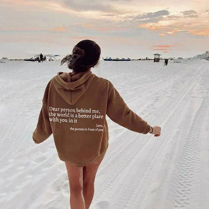 Oversized Sweatshirt Women Soft