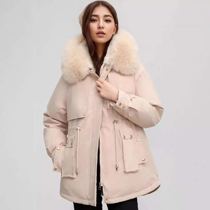 Women's Winter Coat Faux Fur Collar Stylish