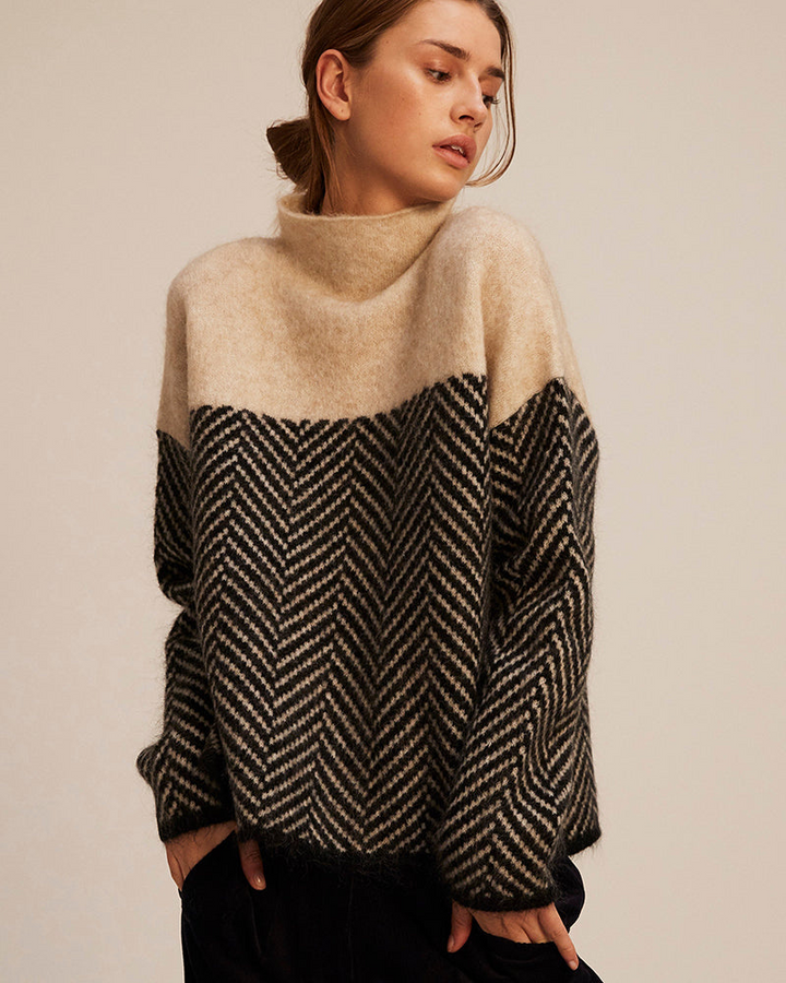 Soft Cotton Turtleneck Sweater Women