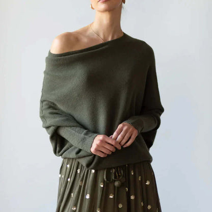 Women's Scarf Knitted Sweater Modern Women