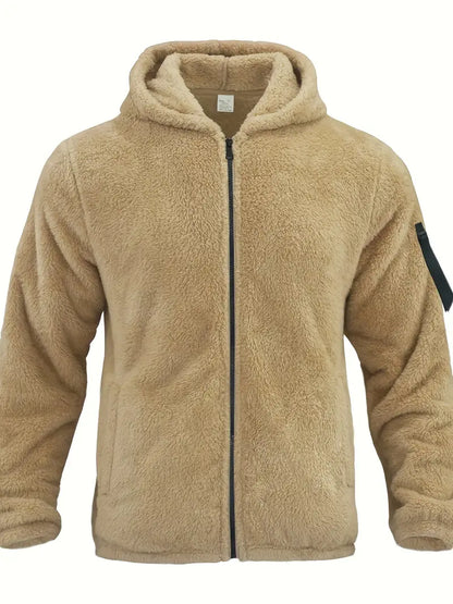 Men's Winter Jacket Fluffy Zipper