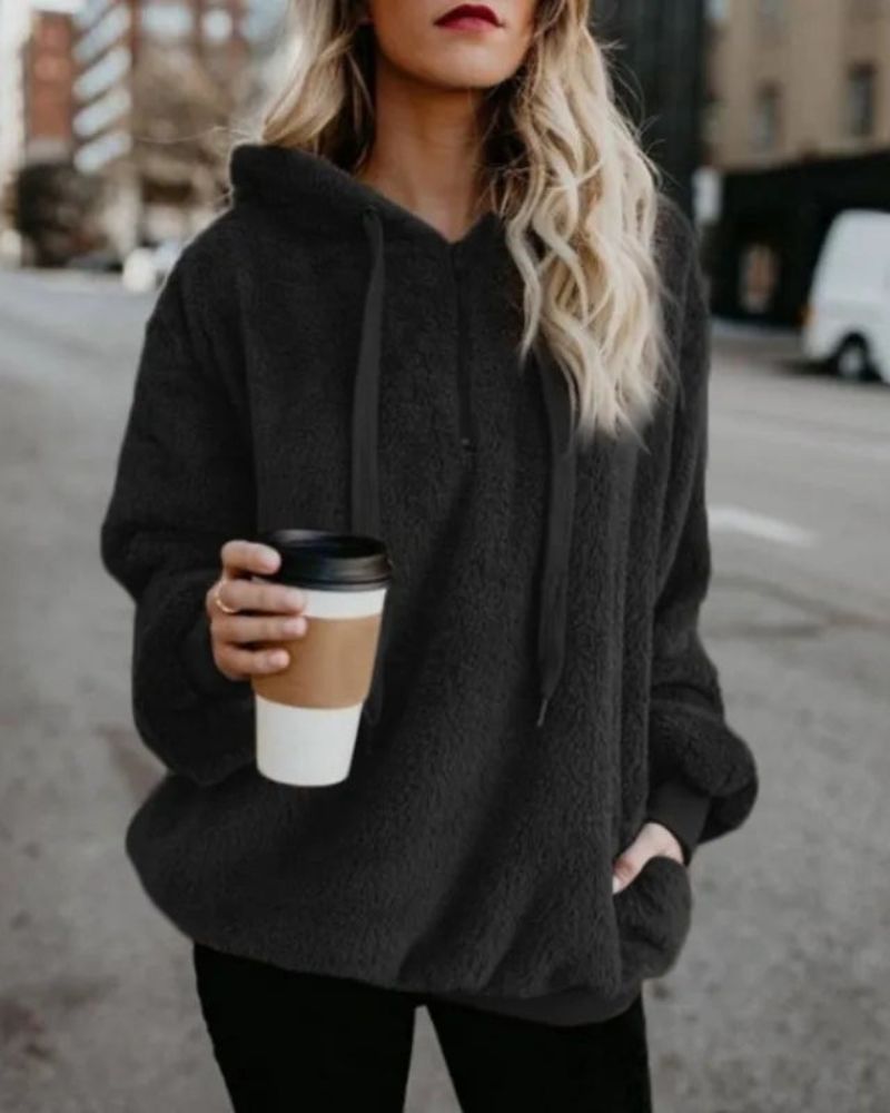 Large Fleece Pullover Comfortable Plus Size