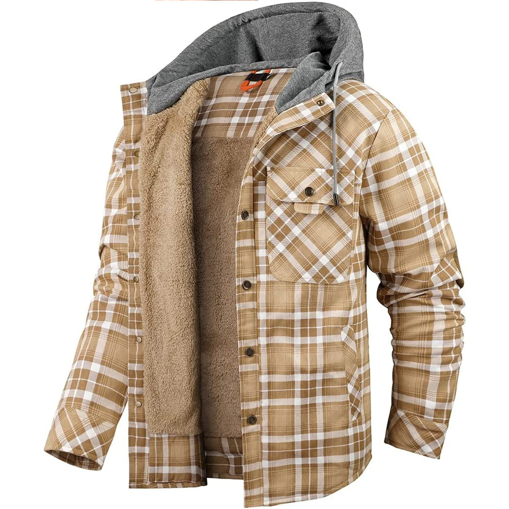 Elegant women's jacket in wood look, comfortable & durable