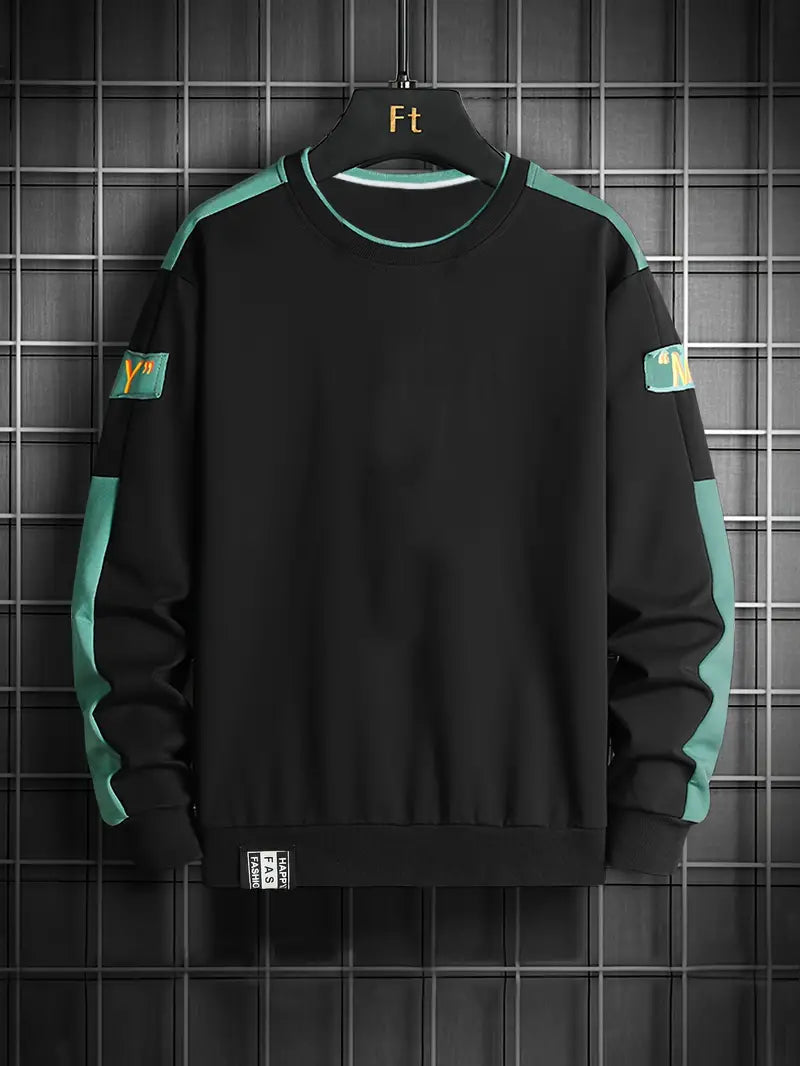 Men's Long-Sleeve Crew Neck Sweater