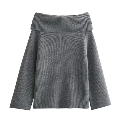 Soft Off-Shoulder Knitted Sweaters for Women
