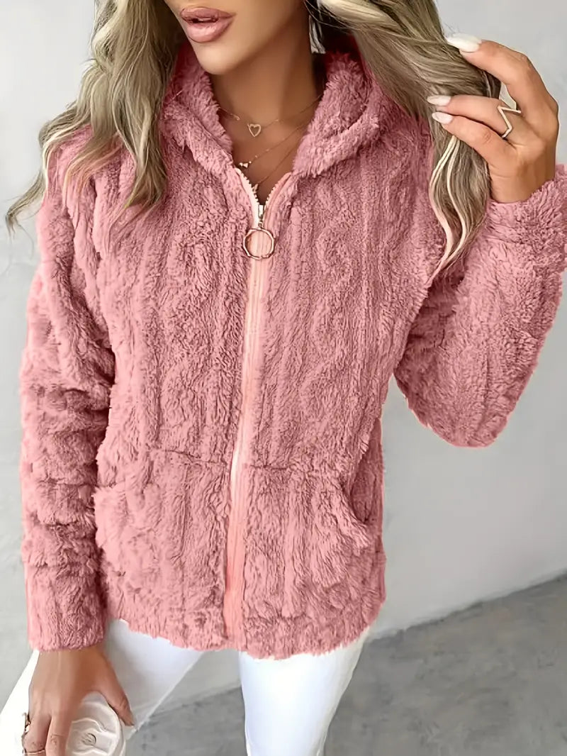 Classic Long Sleeve Hoodie with Zipper