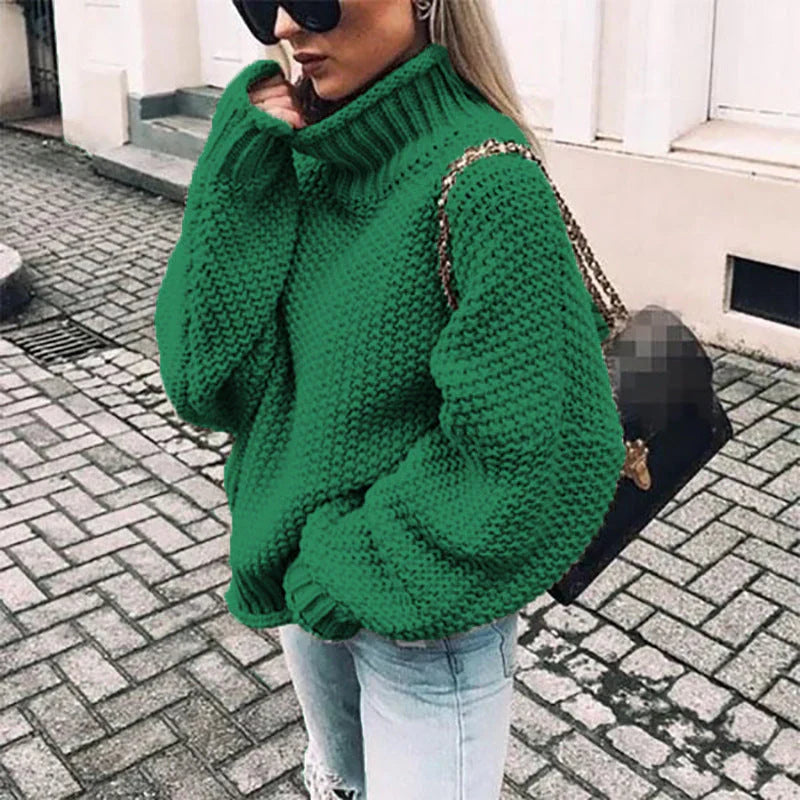 Dicke Rollkragen Sweater Damen Großgrößen