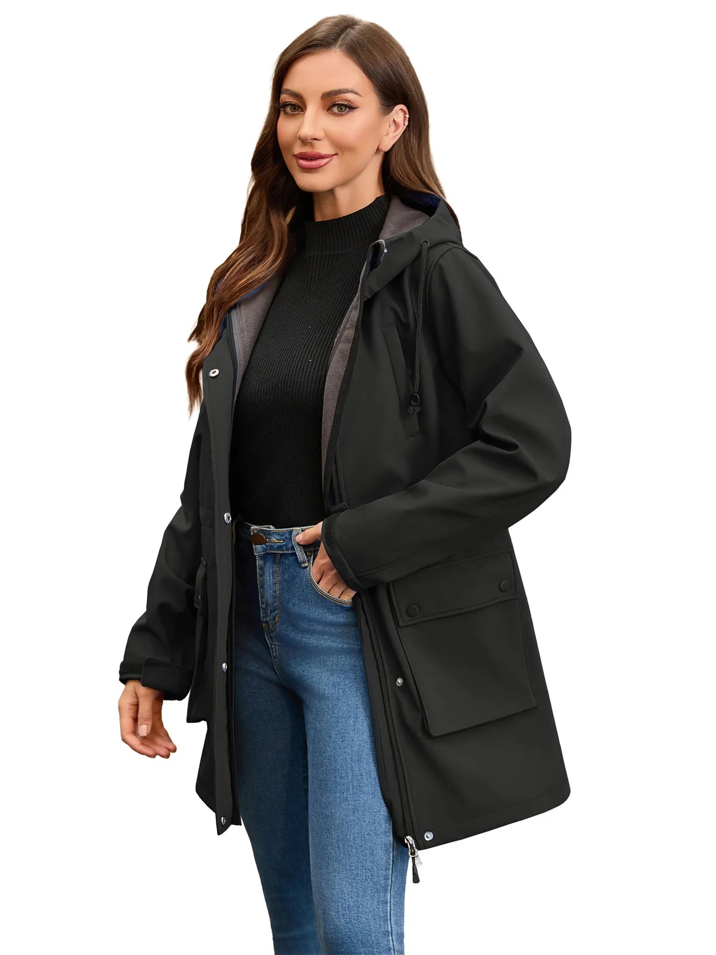 Women's Waterproof Softshell Jacket Hooded