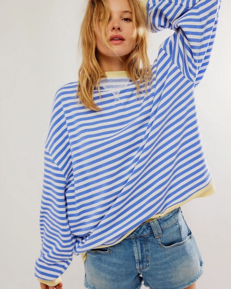 Oversized Striped Sweater Comfortable