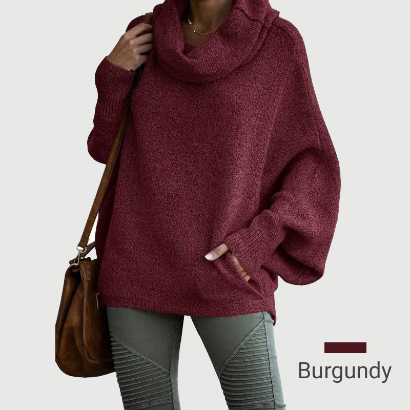 Cozy Batwing Sweater with Pockets