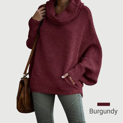 Cozy Batwing Sweater with Pockets
