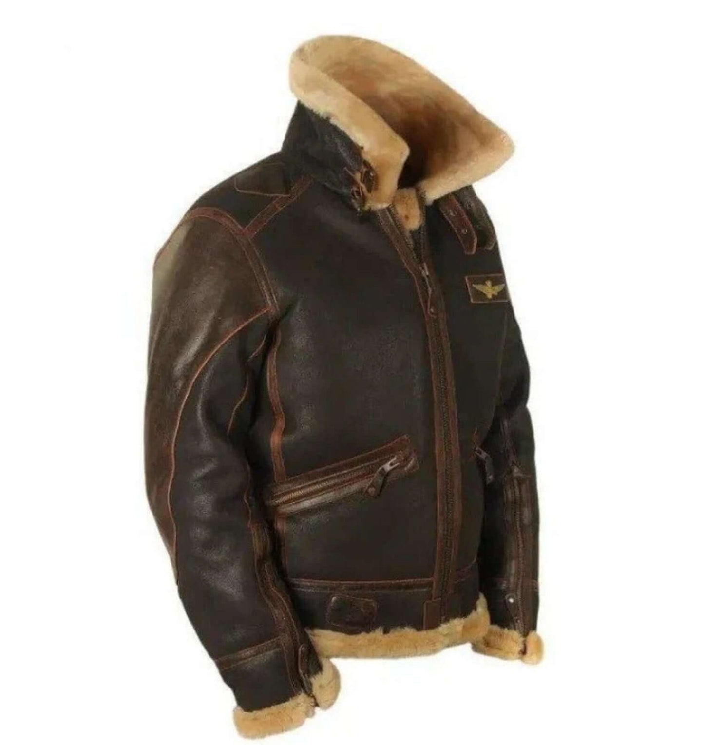 Herren Lederjacke Retro Style - IdealeKleiden