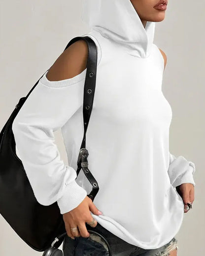 Women's Hoodie Off Shoulder Style