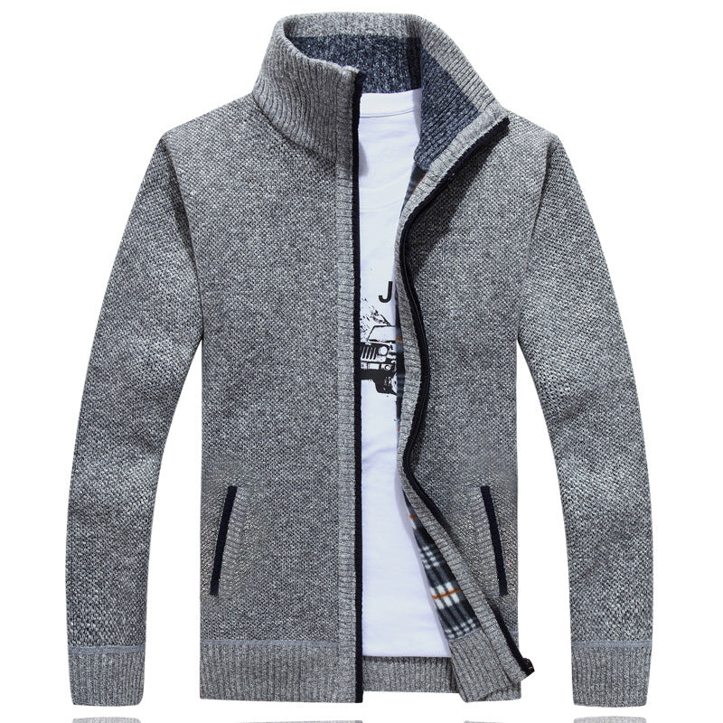 Men's Full-Zip Cardigan Modern Style
