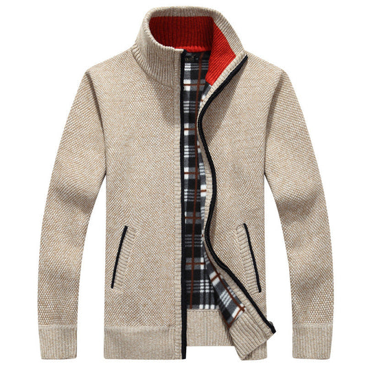 Herren Strickjacke Full-Zip Modern Style - IdealeKleiden