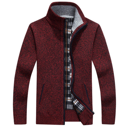 Men's Full-Zip Cardigan Modern Style