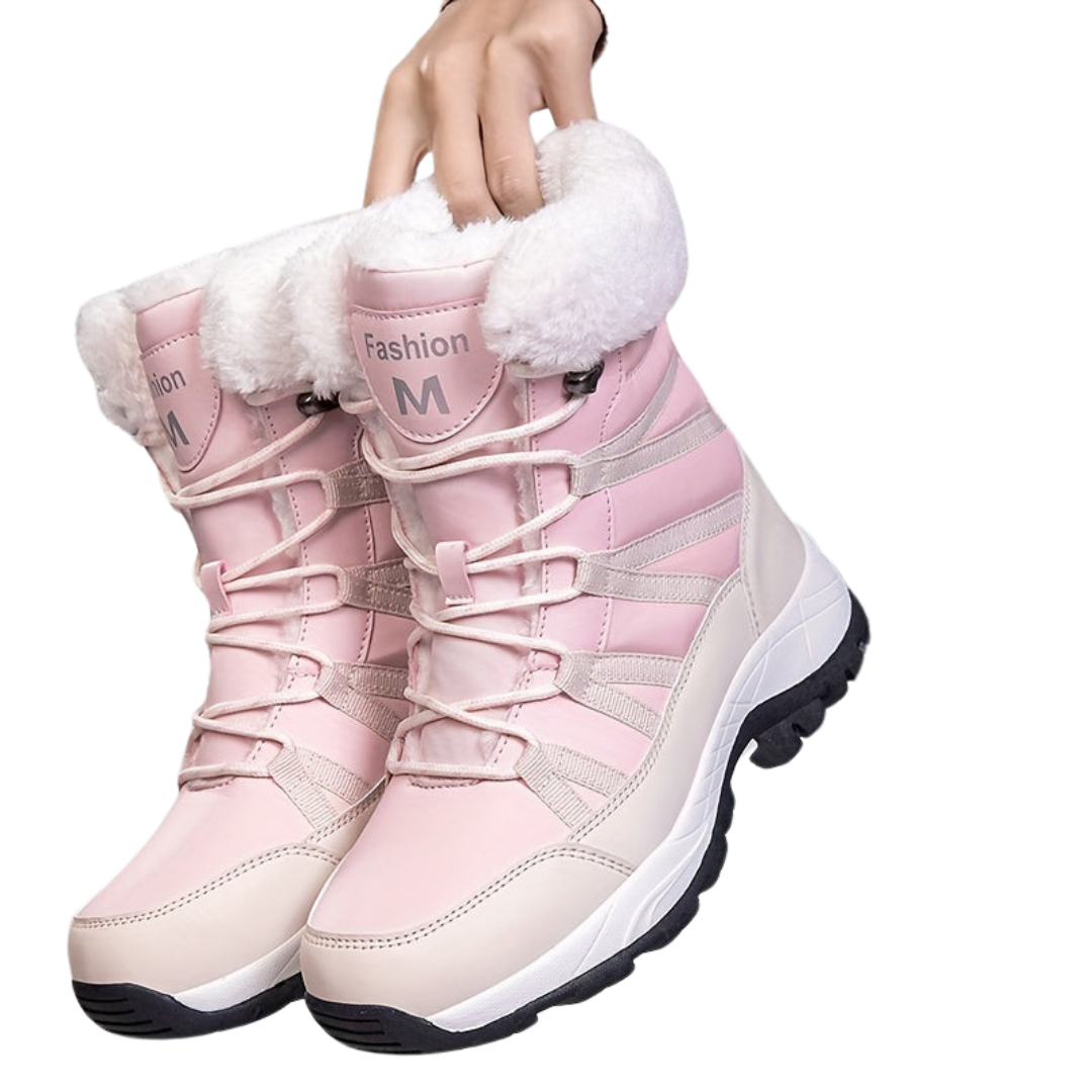 Women's Winter Boots High Shaft Warm Cleated Sole