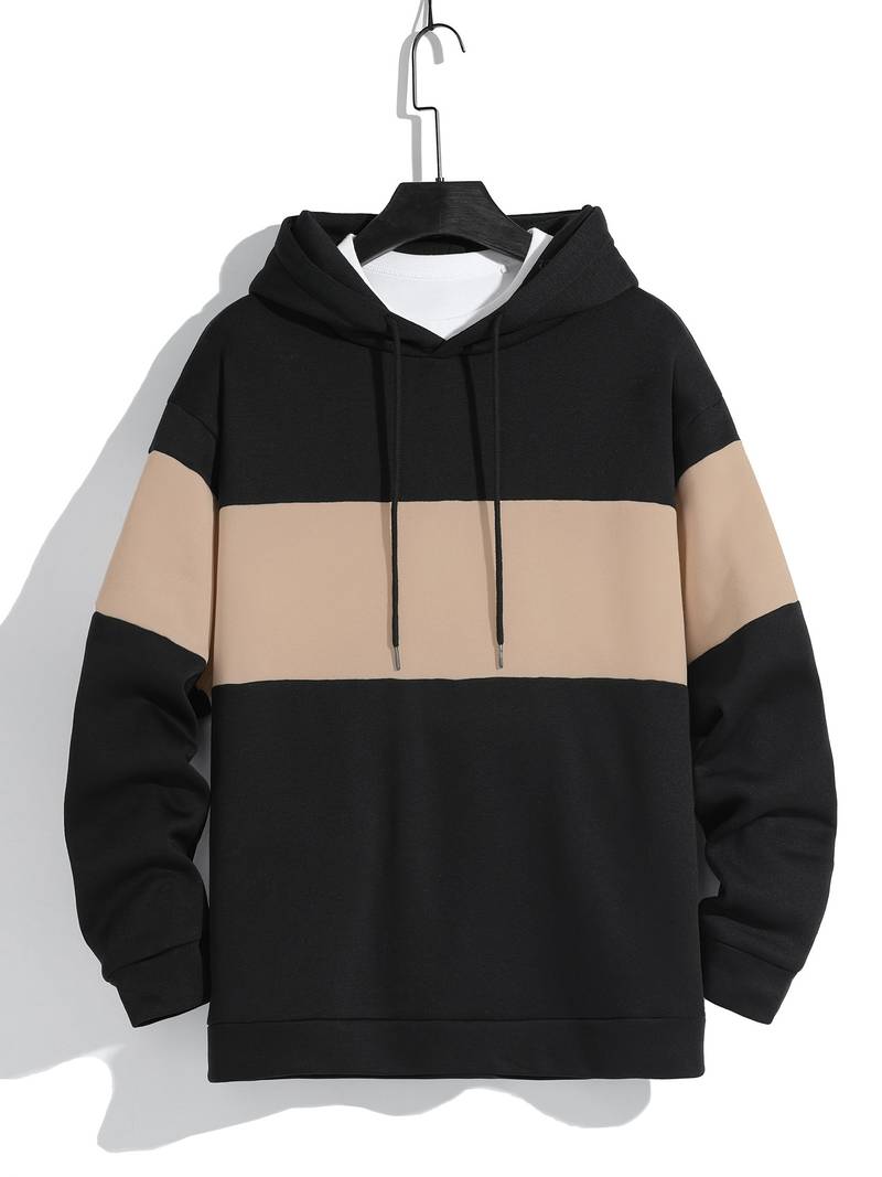Men's Casual Hooded Long-Sleeve Sweater