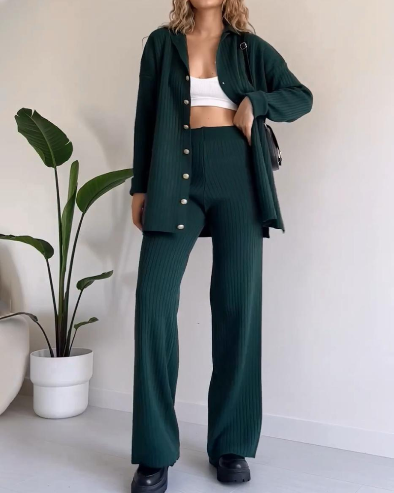 Casual Knitwear 2-Piece Outfit