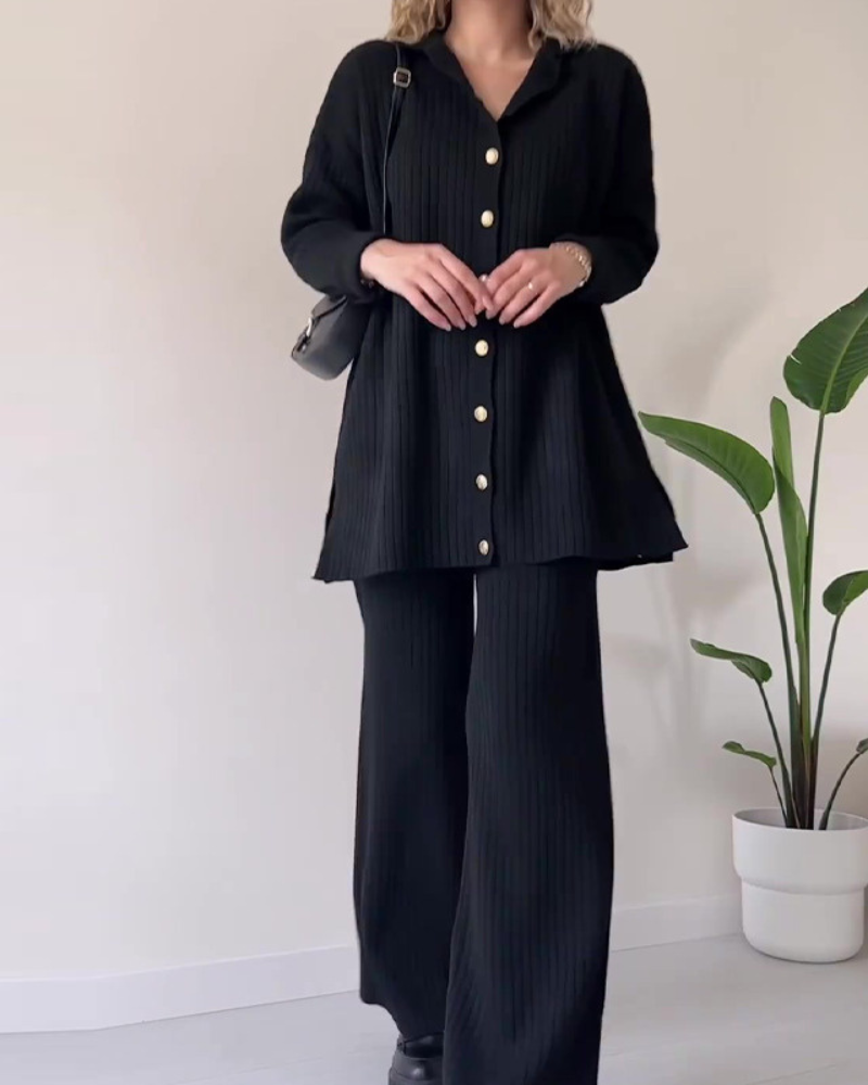 Casual Knitwear 2-Piece Outfit
