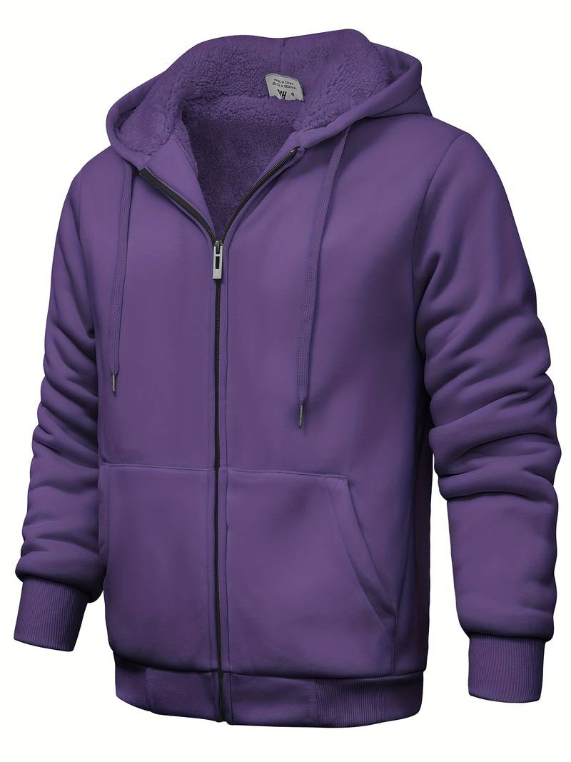 Plain modern hoodie with zipper