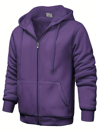 Plain modern hoodie with zipper