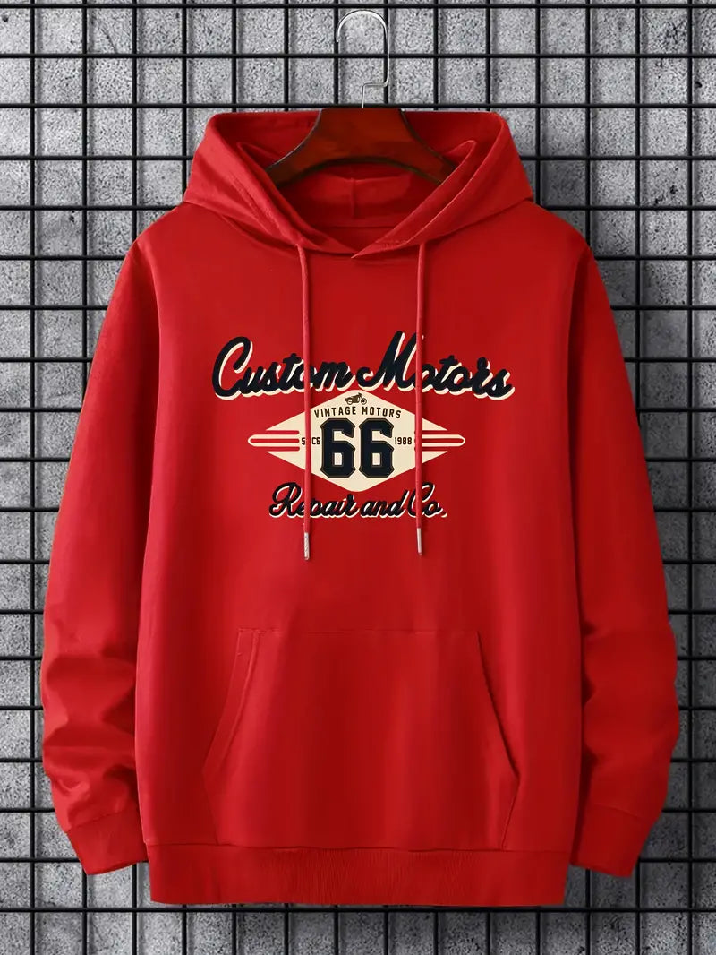 Men's Retro Hoodie Vintage Style