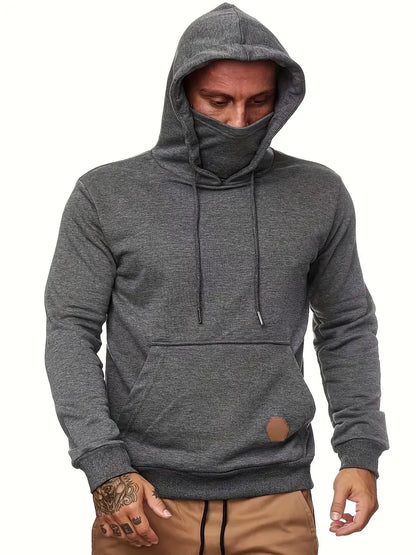Casual Hoodie With Mask Function