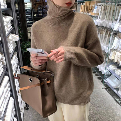Cashmere Turtleneck Sweater Warm For Cold Days