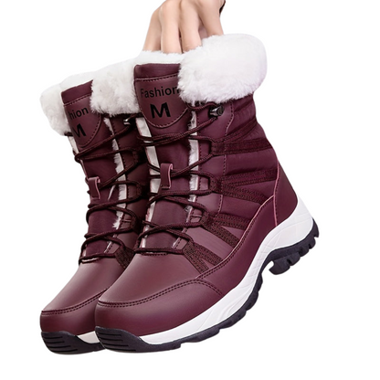 Women's Winter Boots High Shaft Warm Cleated Sole